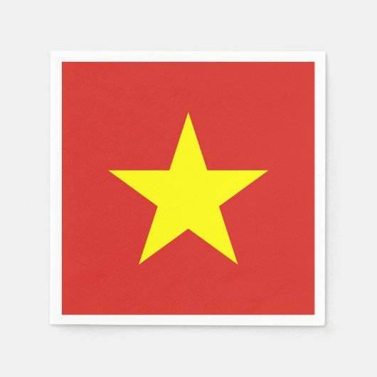 Papieren servetten met Vietnamese vlag (Voorkant)