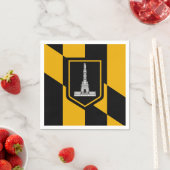 Papieren servetten met vlag van Baltimore (Insitu)