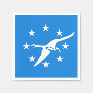 Papieren servetten met vlag van Corpus Christi