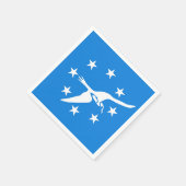 Papieren servetten met vlag van Corpus Christi (Hoek)