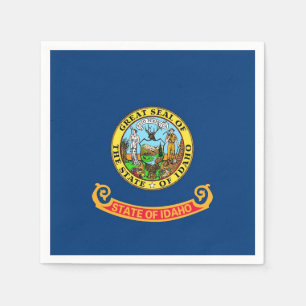 Papieren servetten met vlag van Idaho