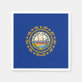 Papieren servetten met vlag van New Hampshire (Voorkant)