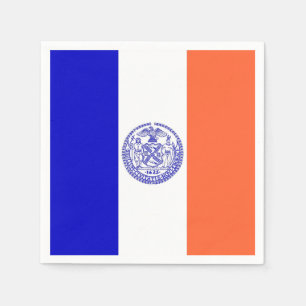 Papieren servetten met vlag van New York City