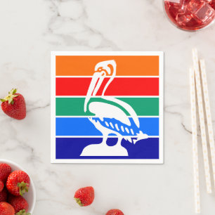 Papieren servetten met vlag van Sint-Petersburg