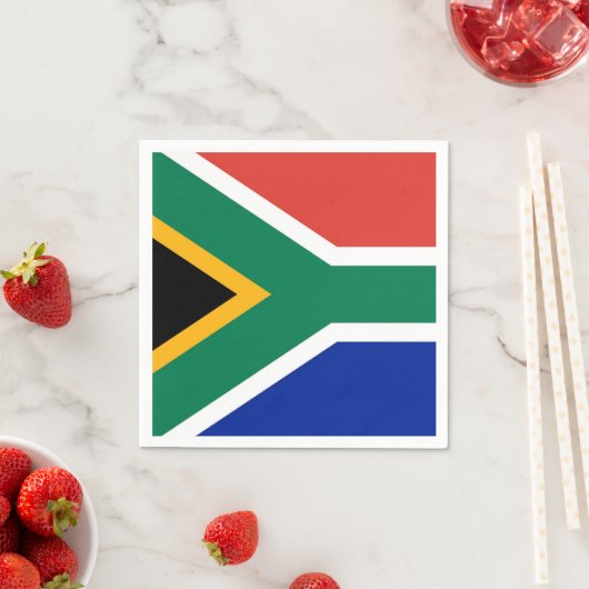 Papieren servetten met Zuid-Afrikaanse vlag (Insitu)
