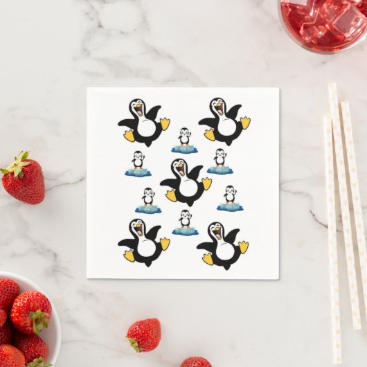 Papieren servetten, pinguïn servet (Insitu)