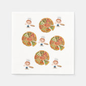 Papieren servetten, pizza servet (Voorkant)