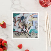 Papieren servetten skateboard (Insitu)