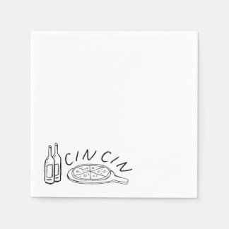 Papieren servetten, standaard cocktail - Cin Cin Servet