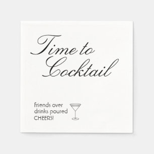 Papieren servetten, standaard cocktail servet
