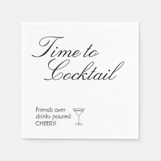 Papieren servetten, standaard cocktail servet
