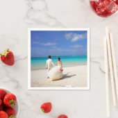 Papieren servetten strand bruiloft (Insitu)