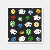 Papieren servetten van het Casino-patroon (Voorkant)