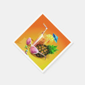 Papieren servetten van tropische Drink (Hoek)