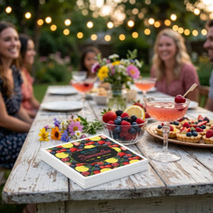 Papieren servetten voor Berry Sweet Fruit verjaard