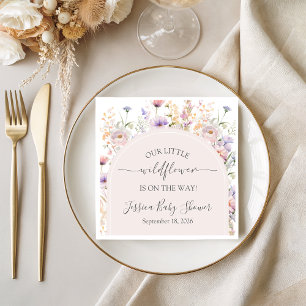 Papieren servetten voor Little Wildflower Baby Sho