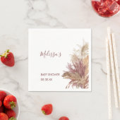 Papieren servetten Waterverf Pampas Grass Mauve Ro (Insitu)