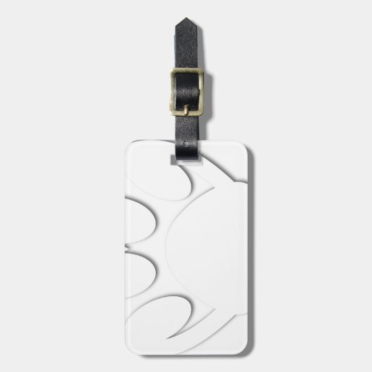 Papieren snijkop en hartvorm bagagelabel (Voorkant verticaal)