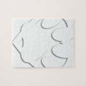 Papieren snijkop en hartvorm legpuzzel (Horizontaal)