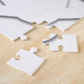 Papieren snijkop en hartvorm legpuzzel (Zijkant)