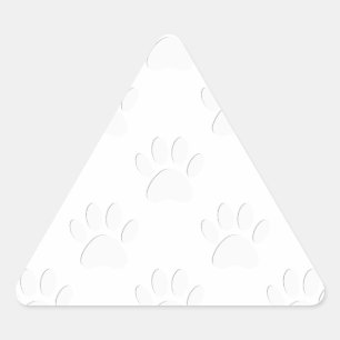 Papieren snijpad driehoek sticker