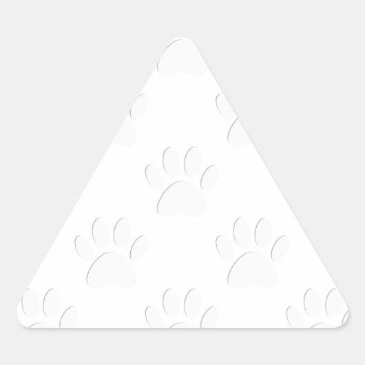 Papieren snijpad driehoek sticker (Voorkant)