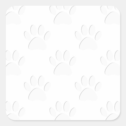 Papieren snijpad vierkante sticker (Voorkant)