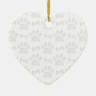 Papieren snijpunten en Botten patroon Keramisch Ornament