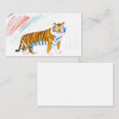 Papieren tijger visitekaartje (Voorkant / Achterkant)