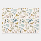 Papieren vellen Baby shower van oerwoud Giftwrap (Voorkant)