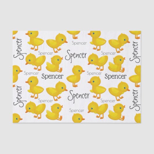 Papieren vellen gepersonaliseerde Baby Tissuepapier (Voorkant)