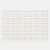 Papieren vellen met baby shower ompakken (Voorkant 2)