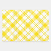 Papieren vellen met geel en wit speldenpapier (Voorkant)