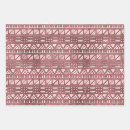 Papieren vellen van metallisch roos voor het oppak