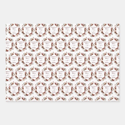 Papieren vellen van waterverf- en bruiloft (Voorkant 2)