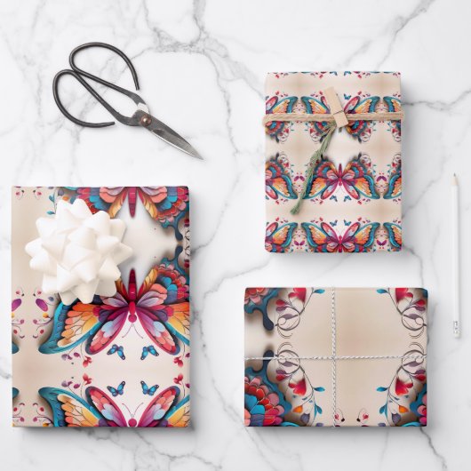 Papieren vellen voor het oppakken van vlinders (Voorkant)