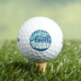 Papieren vliegtuig | Adventure begint met Golf Bal