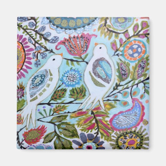 Papieren vogels I Magneet (Voorkant)