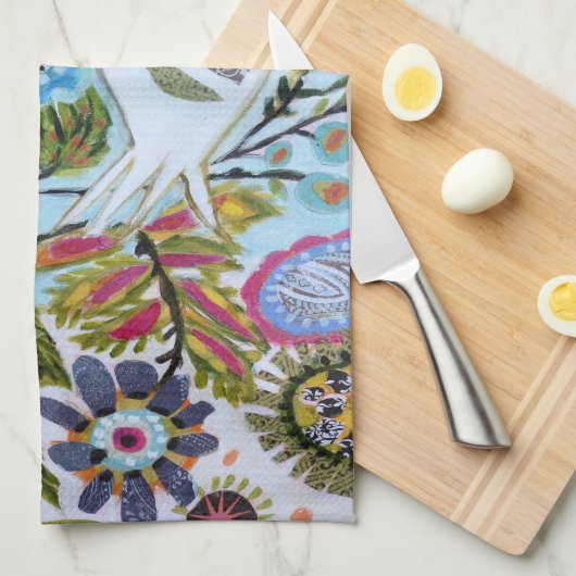 Papieren vogels I Theedoek (Quarter Fold)