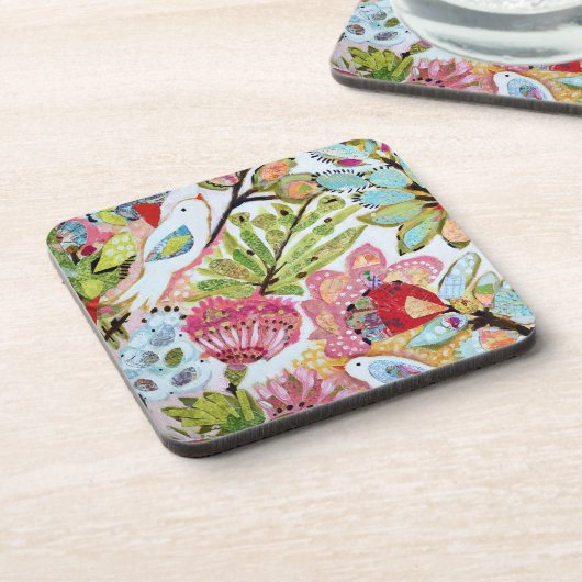 Papieren vogels II Bier Onderzetter (Linkerzijde)