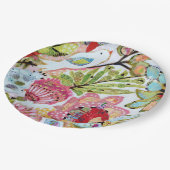 Papieren vogels II Bordje (Gekanteld)