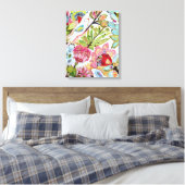 Papieren vogels II Canvas Afdruk (Insitu (Slaapkamer))