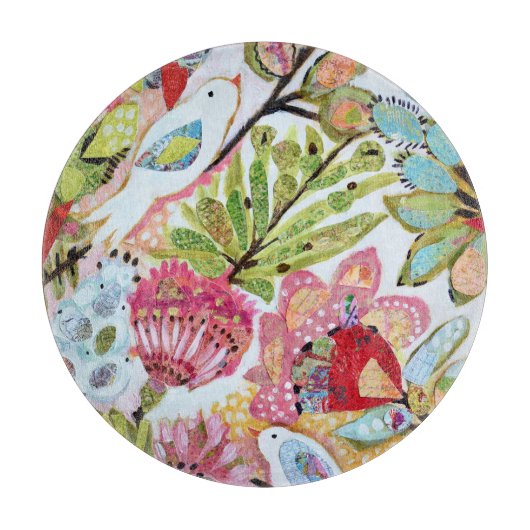 Papieren vogels II Snijplank (Voorkant)