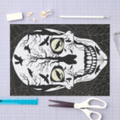 Papieren weefsel met schedel- en voetpakking tissuepapier (Craft)