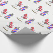 Papieren wimpel cadeaupapier (Hoek)