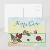 Papierfrühling Ostern Postkarte Briefkaart (Voorkant / Achterkant)