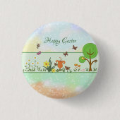 Papierfrühling Ostern Ronde Button 3,2 Cm (Voorkant)