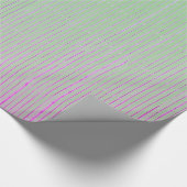 PapierGROENEN EN PINK FADED STRIPES Cadeaupapier (Hoek)