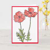 Papierkaartblanco Kaart (Gele Bloem)