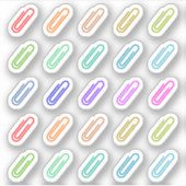 Papierklem Kleurrijke Decoratie Mini Bujo Planner Sticker (Voorkant)